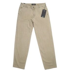 DU/ER Stretch Canvas Relaxed Straight Chino Pants Mens 34x32 Tan NWT MPMR1028
